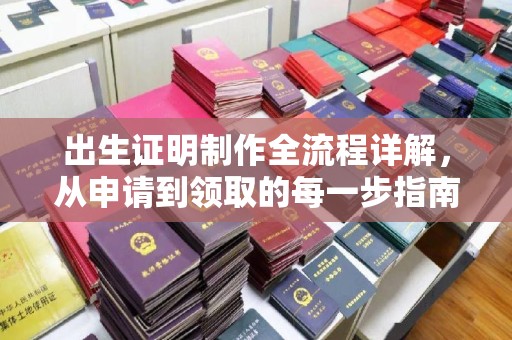 甘孜出生证明制作全流程详解，从申请到领取的每一步指南